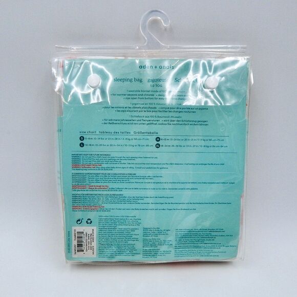 Aden & Anais Sleeping Bag Briar Rose Swans Size SM 0-6M Cotton Muslin 1.0 TOG - Picture 2 of 5